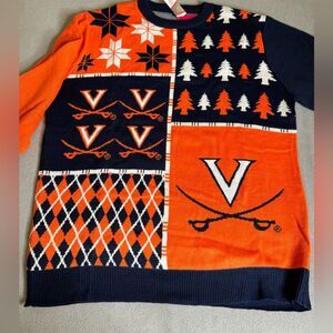 NWT NFL  Virginia Cavaliers Ugly Sweater size Large foco Men’s